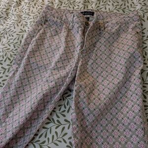 Patterned Pink and Green Pants